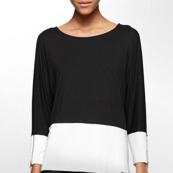 Calvin Klein Tops - Calvin Klein Women's 3/4-Sleeve Color Block Dolman